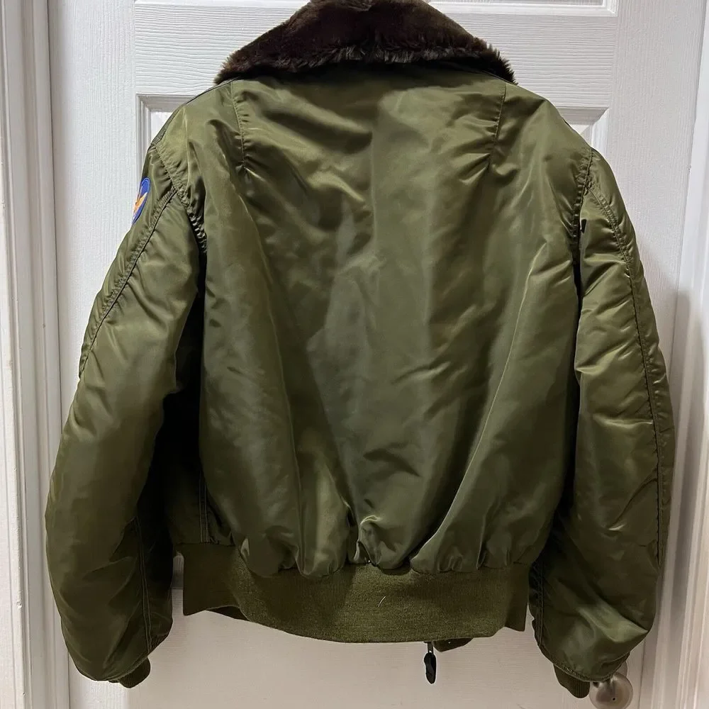 Avirex Vintage Type B-15 Flight Jacket Authentic Aviator LTD Flight Mens‎ SZ LRG - Picture 2 of 16